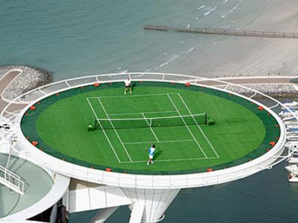 Helicopter Pad Tennis Court