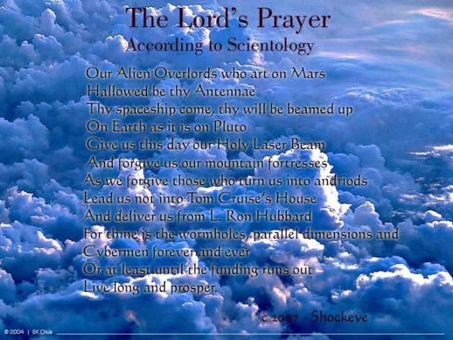 The Lord's Prayer According To Scientology