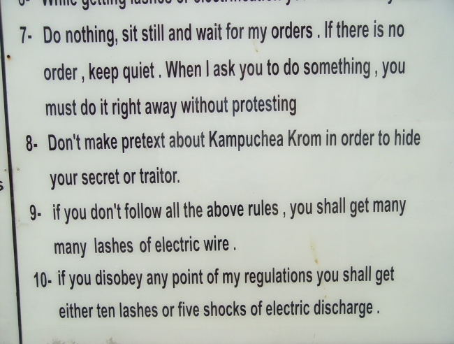 Rules at a Torture Prison