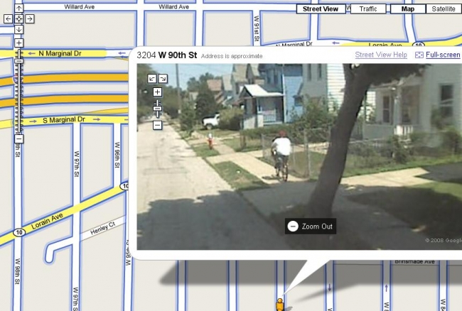 Ownage caught on Googlemaps