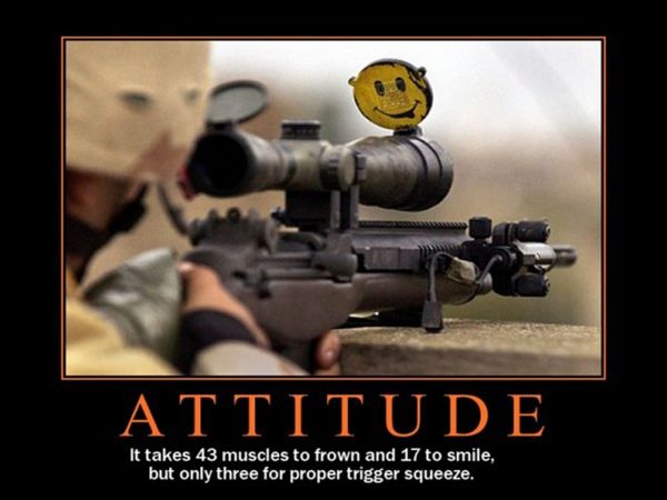 a soldier with attitude