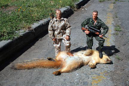 You only have to bag one of these monster squirrels to feed the whole town! 