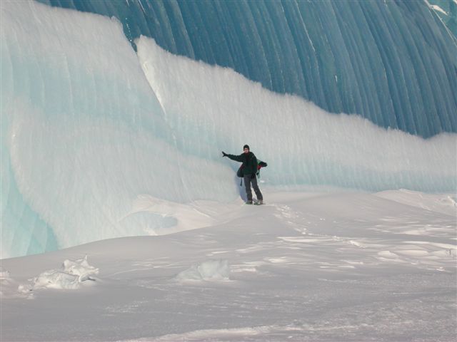 antarctica frozen wave
