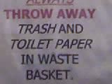 I thought the toilet paper goes in the toilet... that must be one smelly waste basket...
