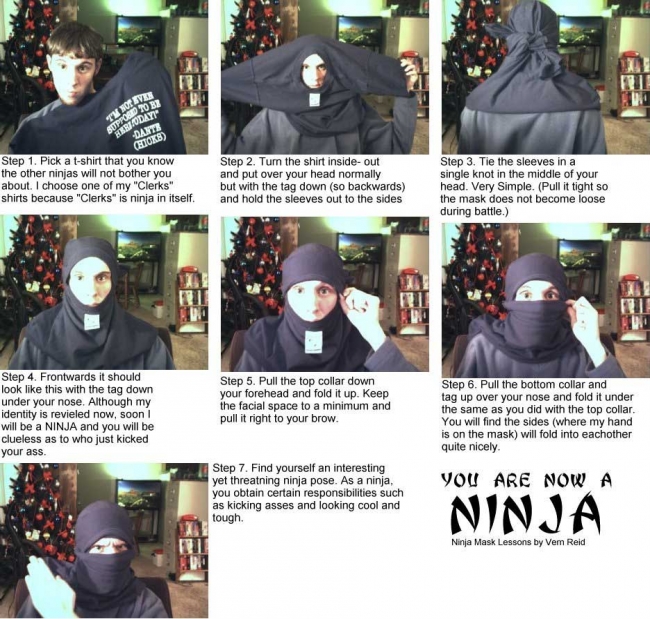 How to look like a ninja Picture eBaum's World