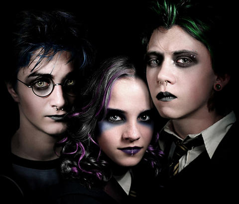Harry potter and friends... emo style