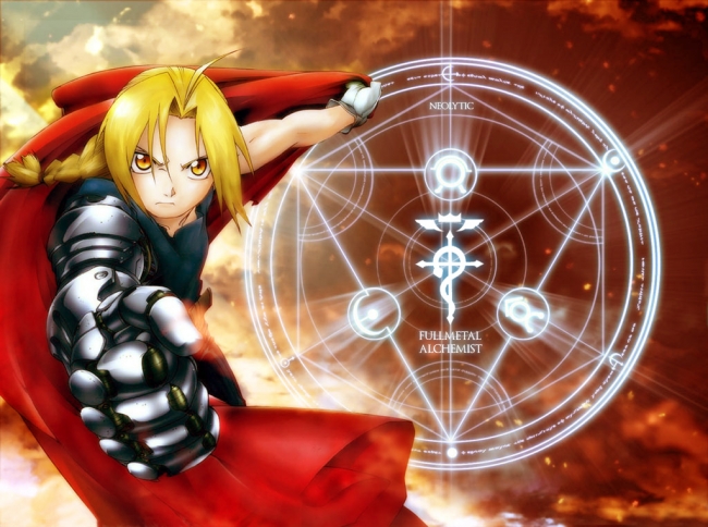 This is a picture from the hit anime Fullmetal Alchemist. I am into anime a lot!!! This one was one of the several photos I downloaded the other day. Let me know what you think!!!!