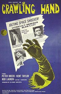 crawling hand movie poster - Crawling Hand Jolting Space Shocker! Antras Altas Peter Breck Kent Taylor Rod Lauren