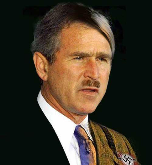 george w bush with a mustache