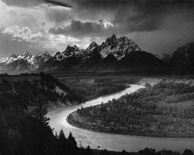 Ansel Adams - The Tetons - Snake River (1942)
