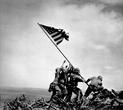 Joe Rosenthal - Raising the Flag on Iwo Jima (1945)