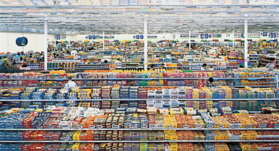Andreas Gursky - 99 Cent II Diptychon (2001) - most expensive photo ever sold, for $3,346,456 in a February 2007 