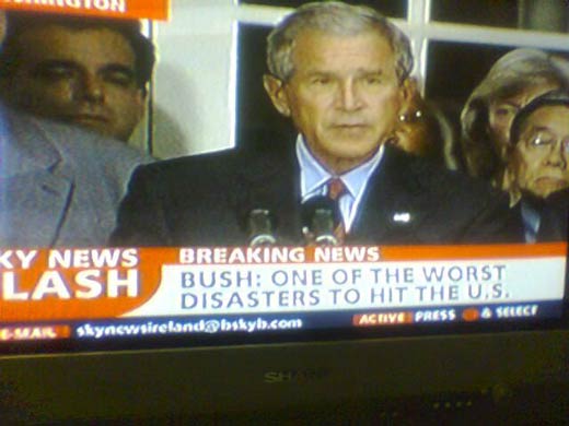 It's official - George Bush is one of the worst disasters to hit the US