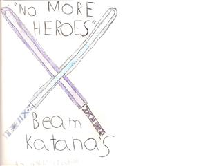 quick sketch of the beam katana's from no more heroes