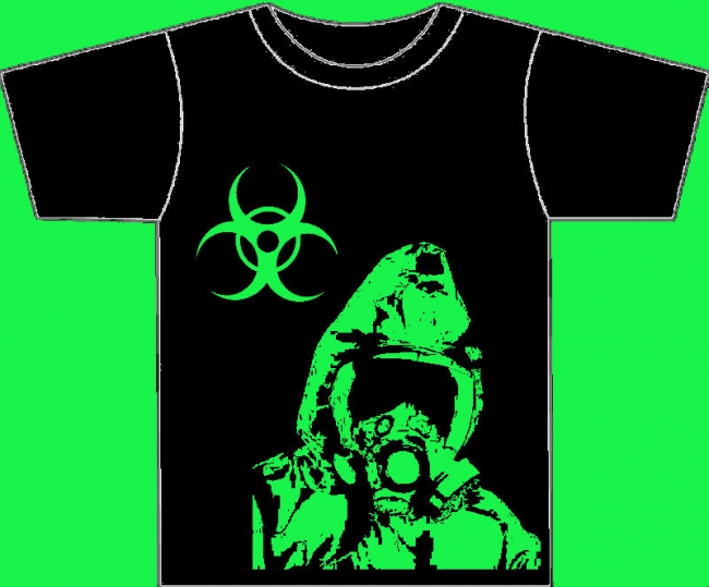 Cool biohazard themed tshirt