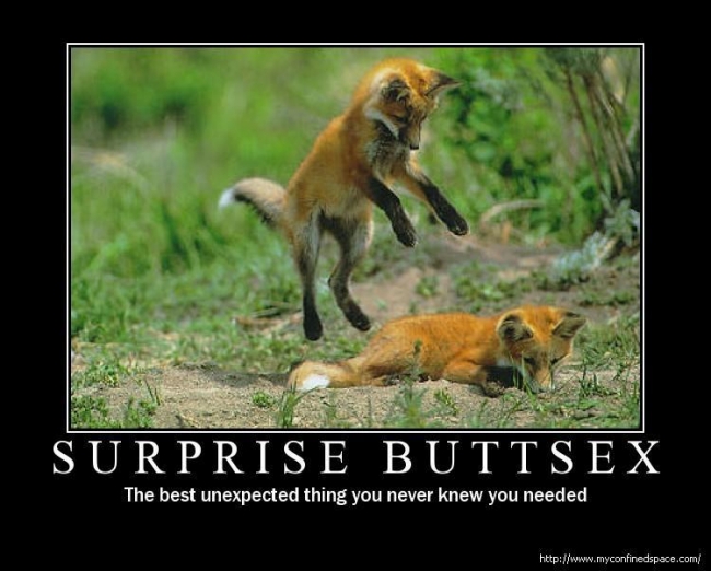 surprise butt sex