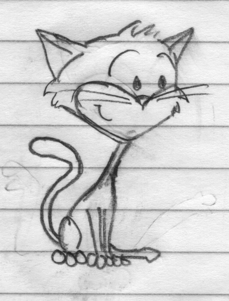 kitty drawing