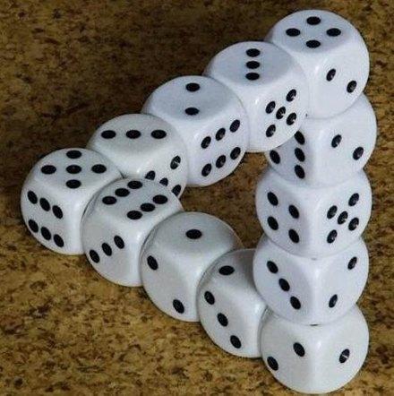 This is a pretty cool illusion with dice