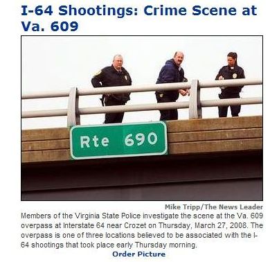 This article is from the recent I64 shootings in Virginia. There is no way this could have been blamed on a typo!
