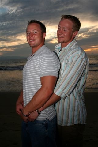 Some gay engagement picture on the beach
