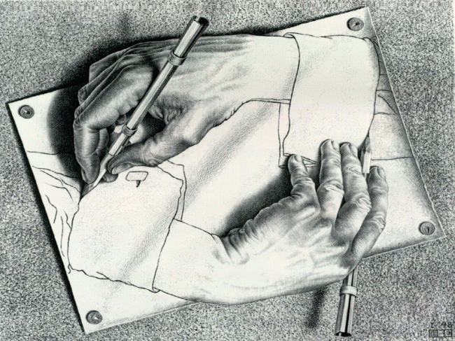 One of M. C. Escher's most famous works