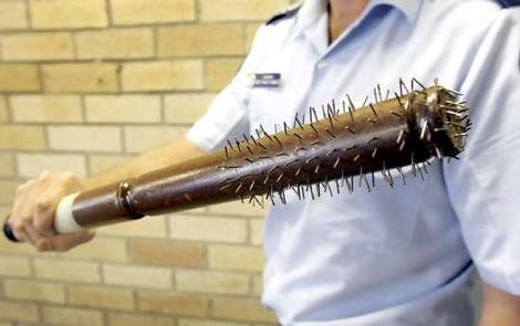 pretty cool spiked bat stolen by cops