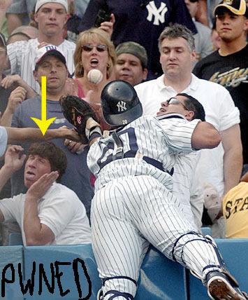a pussy at an 05 yanks game