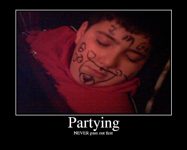 NEVER pass out first