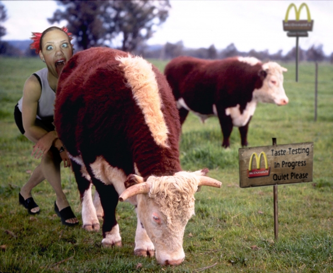 She's the bitch responsible for the high quality USDA beef that McDonalds uses for its sandwiches.
