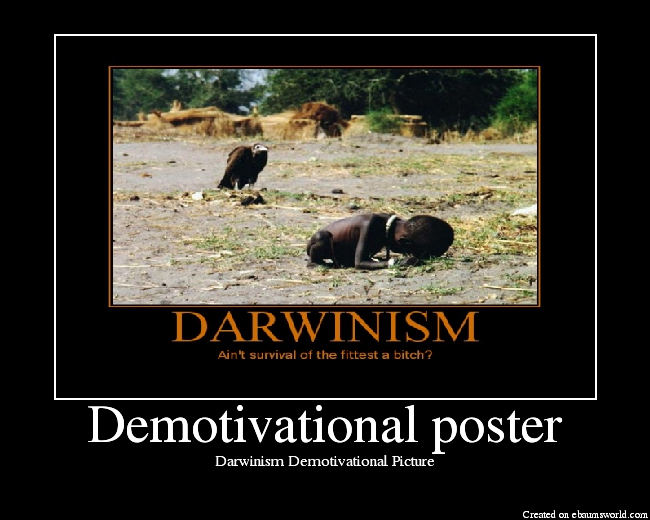 Darwinism Demotivational Picture