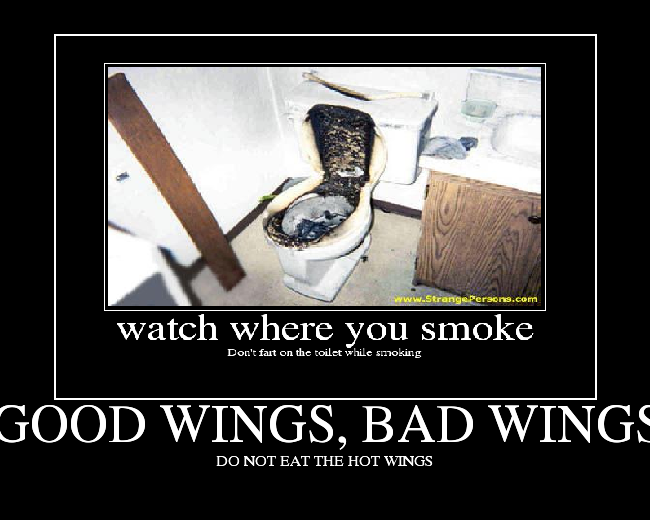 DO NOT EAT THE HOT WINGS