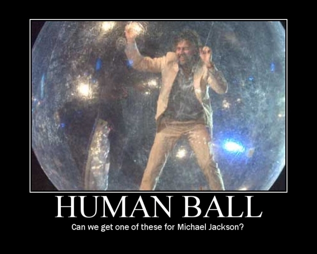 like a hamster ball... but for humans