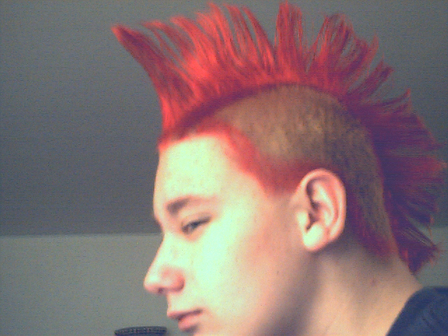 this is probally the coolest mohawk on a 13 year old dont be a dick people like this guy  versarin22  or this guy Malikidiki or these guys  spork,and Brewmaster87 im not emo why the fuck would ihave a mohawk thats punk and the point was nobody eles has a rim hun yeah didnt think of that one hun fuckin dicks