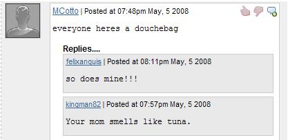 Funniest comments on ebaums
