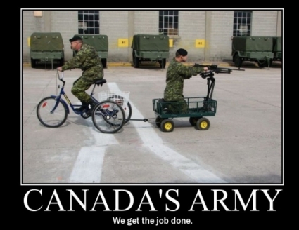 motovational picture of canadas army