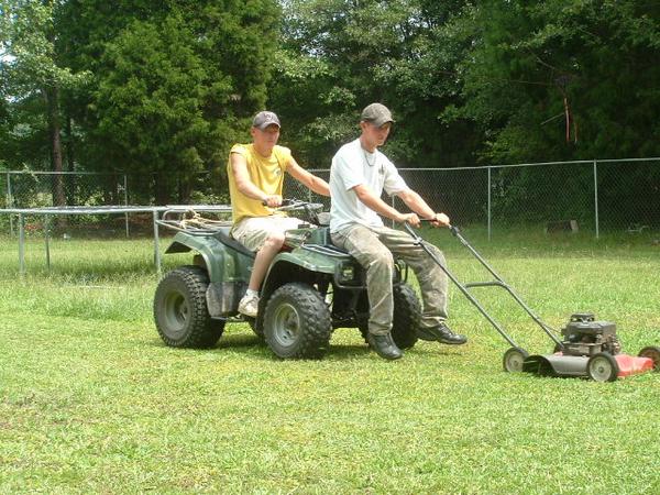 How to save on a riding lawn mower in Kentucky.