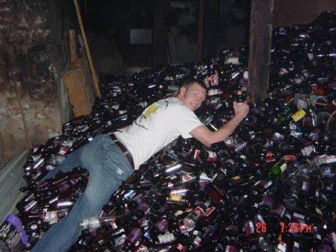 Thats Gotta Be Alot Of Money Worth Of Bottles There