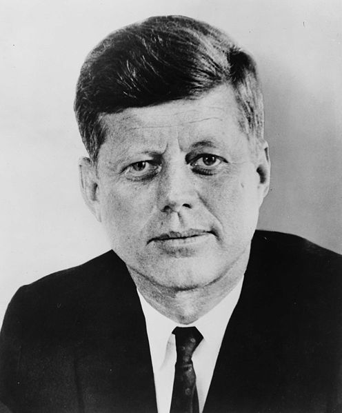 John F. Kennedy, 46, shot to death
