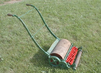 some really cool old lawn mowers