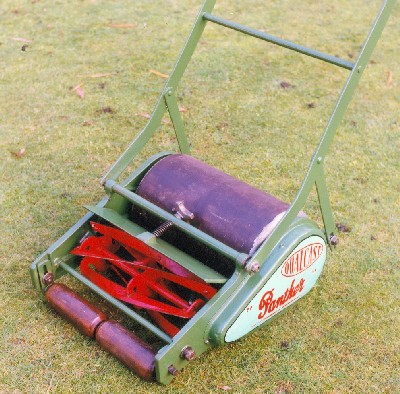some really cool old lawn mowers