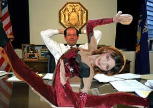 Spitzer and his Aide... He want to see some flexiability in her work!!!
