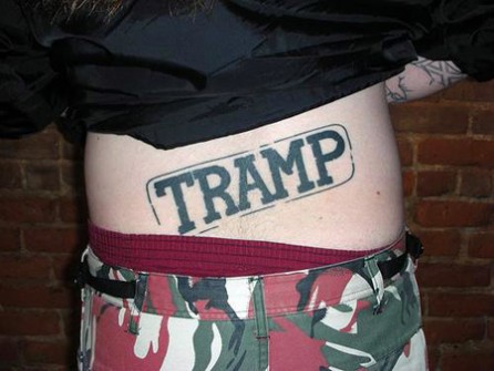 Tramp Stamp tattoo on a guy