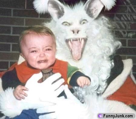 EVIL EASTER BUNNY, SAVE MY KID PLEASE!!!!!!!!!!!!!!!