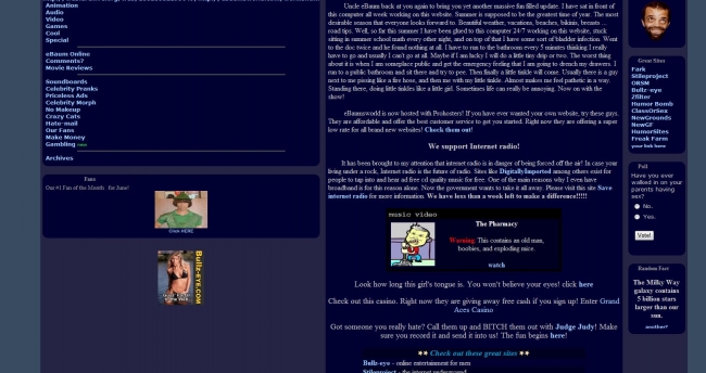 This is what Ebaumsworld looked like about 4 years ago. Back in the stages of development.