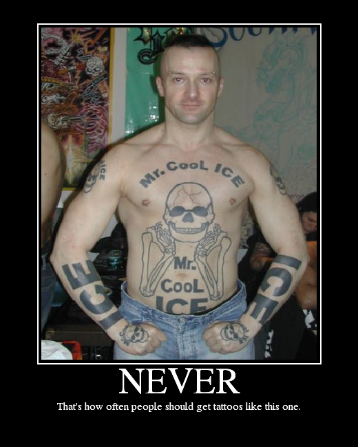 That's how often people should get tattoos like this one.