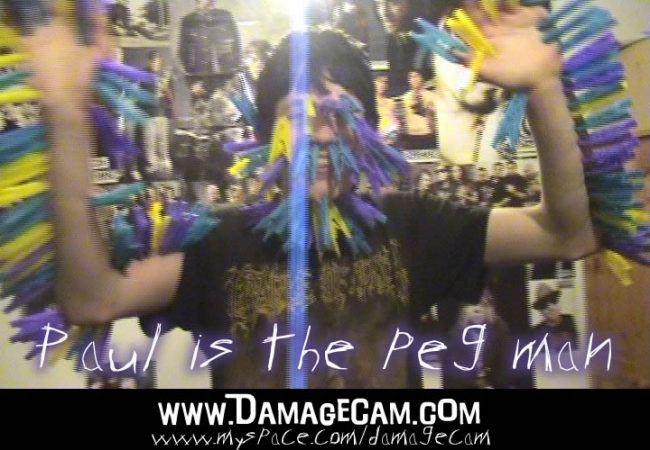 Damage Cams Paul gets 113 pegs on his face and arms