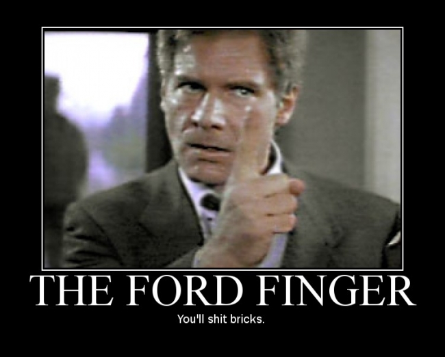 When Harrison Ford gives you that glare... you lose bowel control.