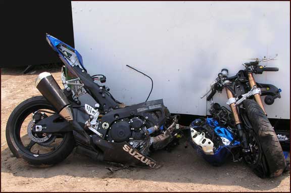 Trashed Motorcycles