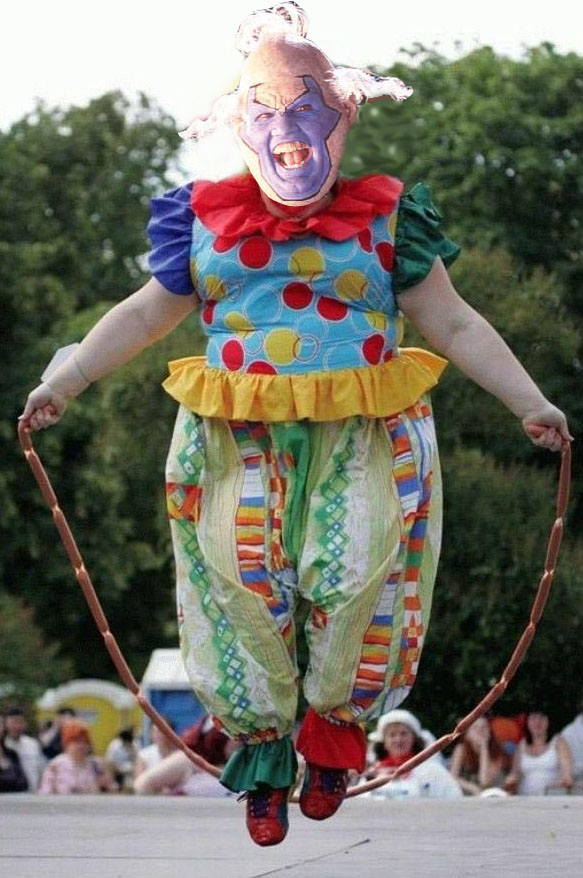 Its still a creepy fing clown!!!