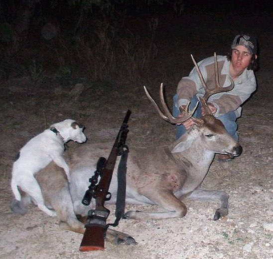 dog mounting a deadd Buck